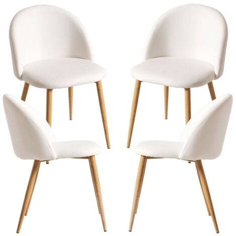 Packs Sillas Comedor - Pack 4 Sillas Vint Polipiel - Blanco (1/5)