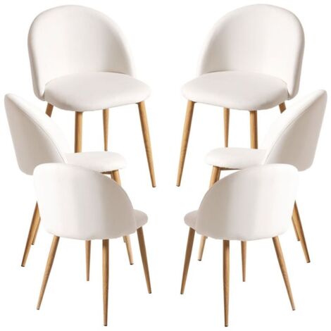 Packs Sillas Comedor - Pack 6 Sillas Vint Polipiel - Blanco (1/5)