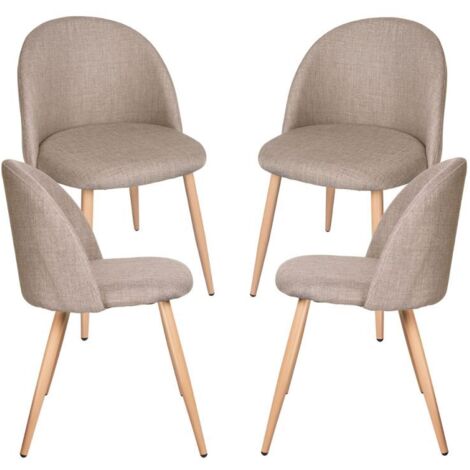 Packs Sillas Comedor - Pack 4 Sillas Vint Tela - Beige