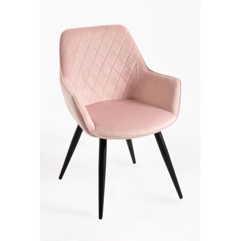 Packs Sillas Comedor - Pack 2 Sillas Kres Terciopelo - Rosa (1/5)