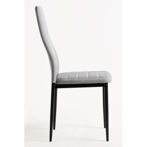 Packs Sillas Comedor - Pack 4 Sillas Lauter Tela - Gris