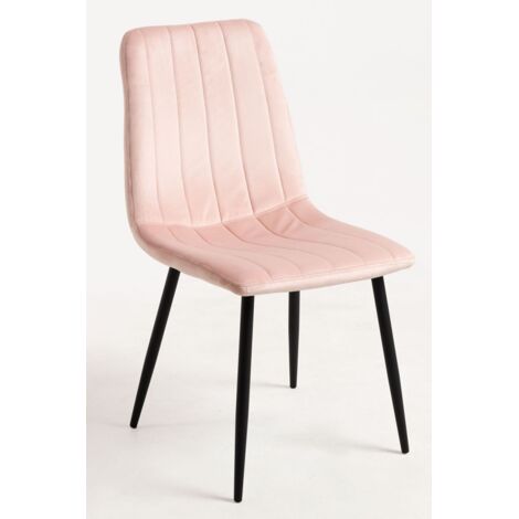 Sillas Comedor - Silla Liny Terciopelo - Rosa