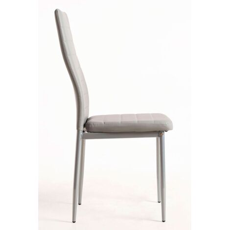 Packs Sillas Comedor - Pack 4 Sillas Lauter Polipiel - Gris claro