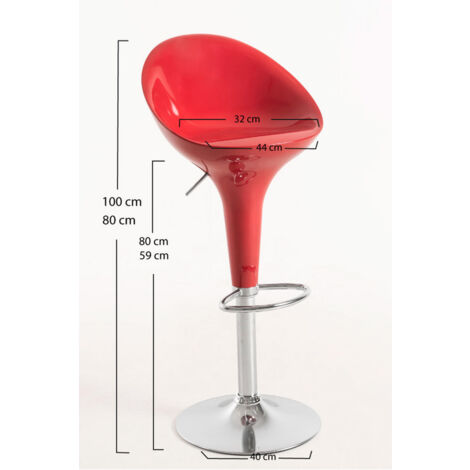 Taburetes Cocina - Taburete Bely - Rojo