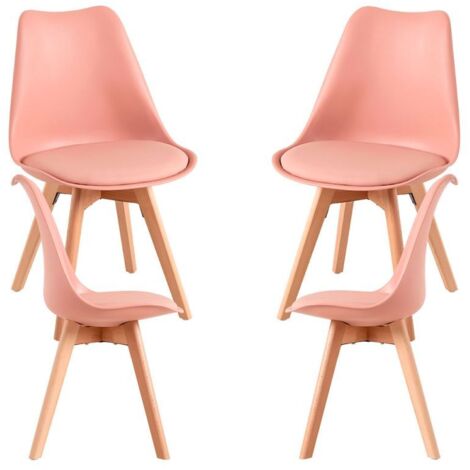 Packs Sillas Comedor - Pack 4 Sillas Synk Basic - Rosa Avellana
