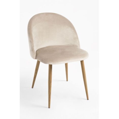 Packs Sillas Comedor - Pack 2 Sillas Vint Terciopelo - Beige