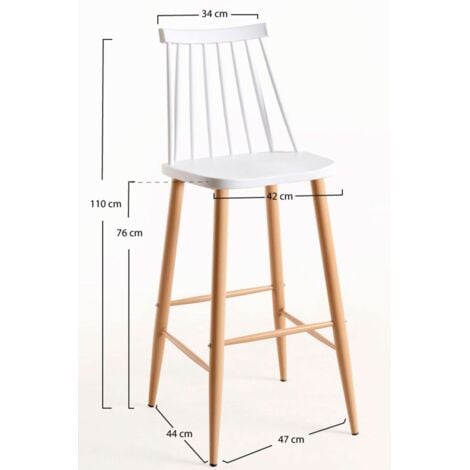 Taburetes Altos - Taburete Bik - Blanco