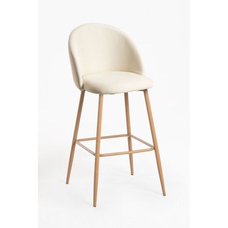 Taburetes Cocina - Taburete Vint Tela - Beige
