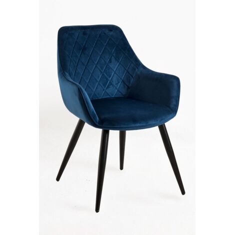 Packs Sillas Comedor - Pack 2 Sillas Kres Terciopelo - Azul (1/5)