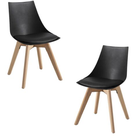 Pack 2 Sillas Comedor Ben De Madera Color Nogal Con Ofertas En Ofertas