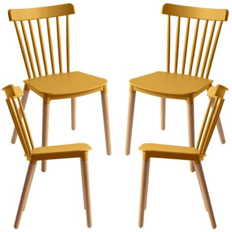 Packs Sillas Comedor - Pack 4 Sillas Leka - Mostaza (1/5)