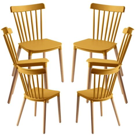 Packs Sillas Comedor - Pack 6 Sillas Leka - Mostaza (1/5)