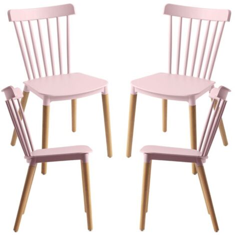Packs Sillas Comedor - Pack 4 Sillas Leka - Rosa (1/5)