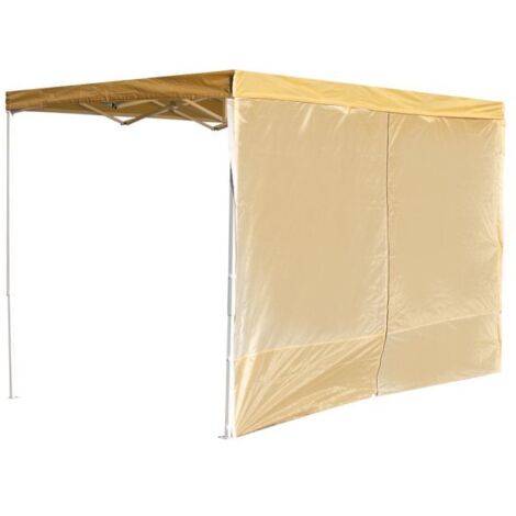 Laterales Individuales Carpas Plegables - Lateral con Puerta 3 Metros Eco - Crema