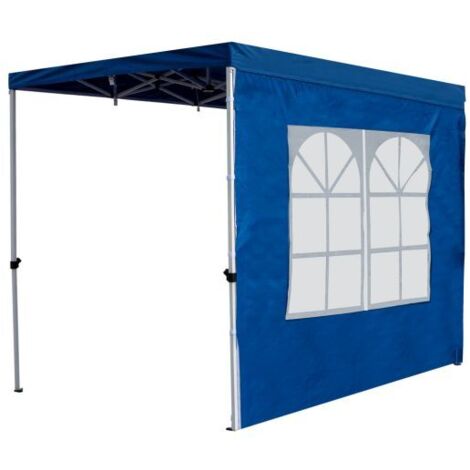 Laterales Individuales Carpas Plegables - Lateral con Ventana Inglesa 3 Metros Master para Carpas 3x2 - Azul