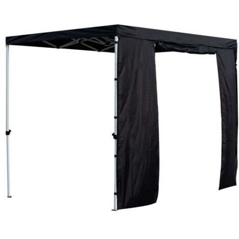 Laterales Individuales Carpas Plegables - Lateral con Puerta 3 Metros Master - Negro