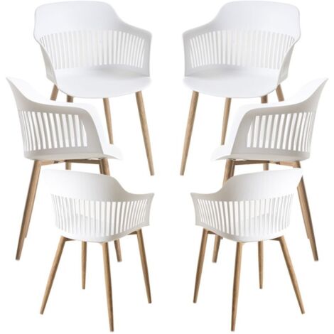 Packs Sillas Comedor - Pack 6 Sillas Lisy - Blanco