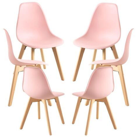Packs Sillas Comedor - Pack 6 Sillas Kelen - Rosa (1/5)