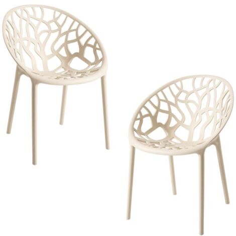 Packs Sillas Jardín - Pack 2 Sillas Nido - Beige (1/5)