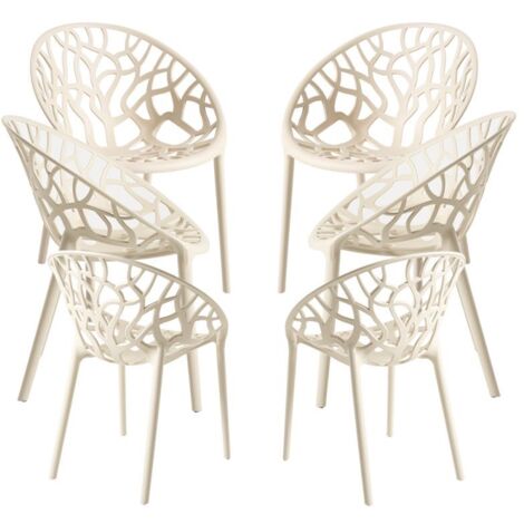 Packs Sillas Jardín - Pack 6 Sillas Nido - Beige (1/5)