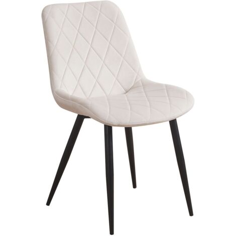 Sillas - Silla Min Terciopelo - Beige