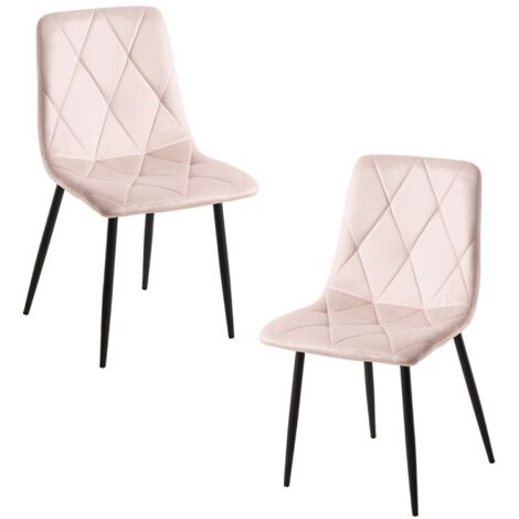 Packs Sillas Comedor - Pack 2 Sillas Lyke Terciopelo - Rosa (1/5)