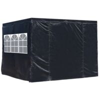 Packs Laterales Carpas Plegables - Pack 4 Laterales para Carpas 3x3 Master 2L1V1P - Negro