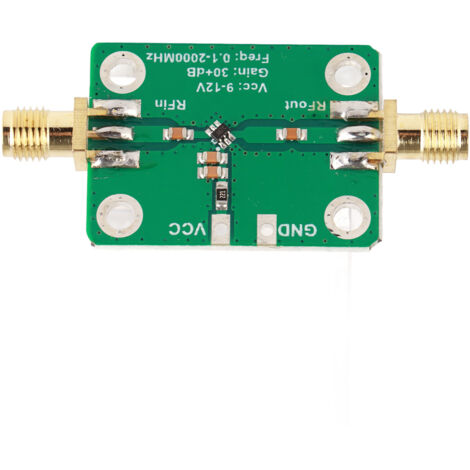 Amplificateur Faible Bruit 0.1-2000MHz 30dB Gain Élevé, Compact pour Réception Signal Large Bande (1/5)