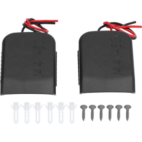 2 Pièces Support Adaptateur Batterie avec Connecteur et Fil 14 AWG pour Outils Électriques 14.4‑60V (1/5)