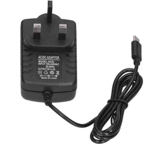 Adaptateur Secteur ABS pour Raspberry Pi 4, Chargeur Tablet, 100‑240VAC, Prise UK (1/5)