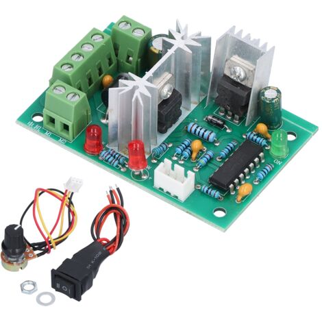 Contrôleur de Vitesse Moteur DC PWM, Haute Efficacité de Conversion, Large Plage de Vitesse 10-30V, Régulateur pour Moteur (1/5)