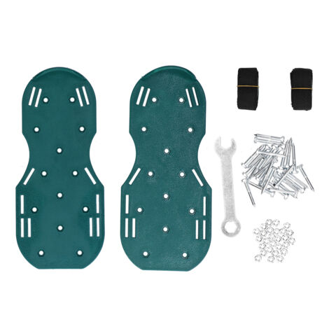 Chaussures Cloutées Vertes pour Aération de Pelouse - Semelles en Copolymère pour Jardin et Terrasse (1/5)