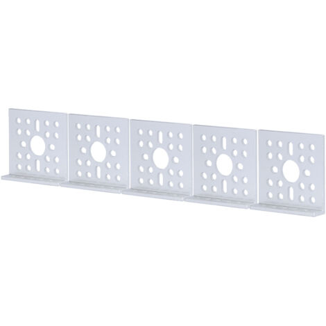 5 Pièces Supports en L en Alliage d'Aluminium 90 Degrés Angle Droit 48x12mm pour Servomoteurs (1/5)