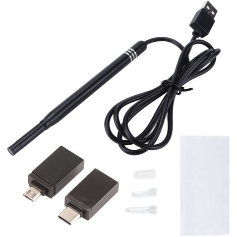 Endoscope Visuel 3 en 1 Lumineux HD Compact Portable pour Oreille 5.5mm / 0.20in (1/5)