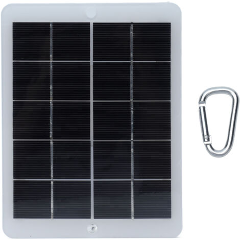 Chargeur Solaire Portable USB 3W 5V Panneau Polysilicon pour Camping et Randonnée (1/5)