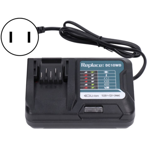 Chargeur de batterie lithium 100‑240V pour BL1015 BL1016 DC10WD DC10WC, tension d'entrée universelle. (1/5)