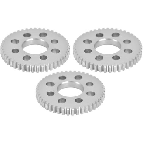 Kit de 3 Engrenages à Denture Droite en Aluminium, 8 Trous, Épaisseur 4mm, Trou Central 14mm, Module 0.8, Réf. 4312-0414-0045 (1/5)
