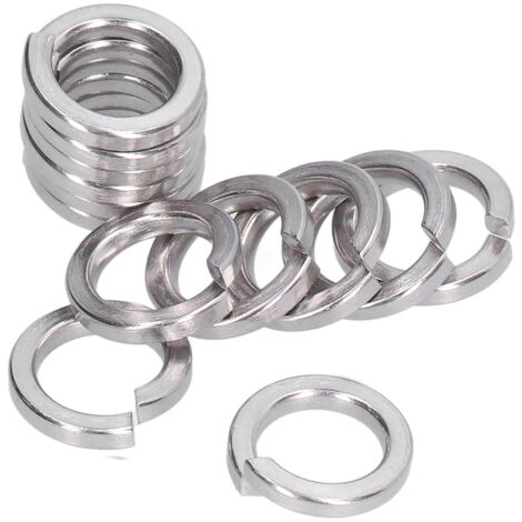 150 pièces rondelles Grower ressort assortiment Acier inoxydable marine A2 M4 pour boulonnerie (1/5)