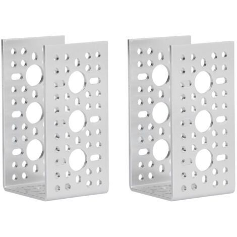 2 Pièces Support en U en Alliage d'Aluminium pour Servomoteurs Robotiques, Accessoires DIY Robot (1/5)