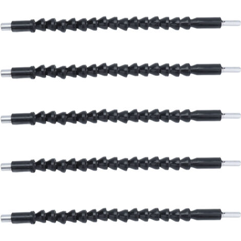 5 Pièces 295mm Tige Flexible Universelle pour Perceuse Magnétique avec Embouts Hexagonaux et Rallonge (1/5)