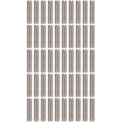 50 Vis sans tête A2‑70 en acier inoxydable, Kit d'assortiment de vis de réglage M3x12 pour fixation précise (1/5)