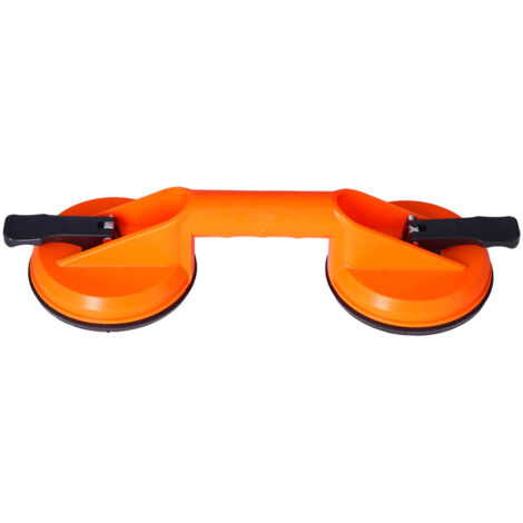 Ventouse de levage pour verre, 2 mâchoires, poignée plastique, semelle caoutchouc, capacité 100 lb, plaque d'aspiration (1/5)
