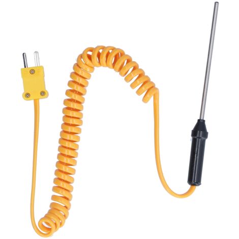 Sonde de thermocouple type K en acier inoxydable pour thermomètre portable WRN‑02B3x80mm