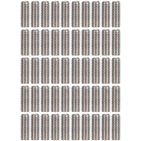 50 Vis sans tête en acier inoxydable A2‑70, kit d'assortiment de vis de réglage M3x8, 50 pièces pour fixation (1/5)