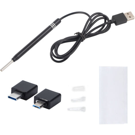 Endoscope 3 en 1 Compact avec Caméra HD Lumineuse pour Oreille - Diamètre 3.9mm / 0.15in (1/5)
