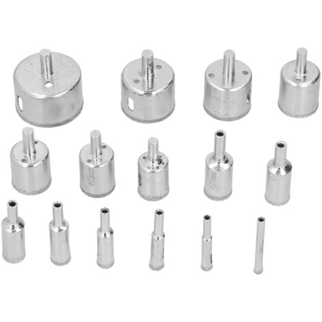Ensemble de 15 Forets Diamantés pour Céramique, Acier Carbone Professionnel Lame Scie Cloche (1/5)