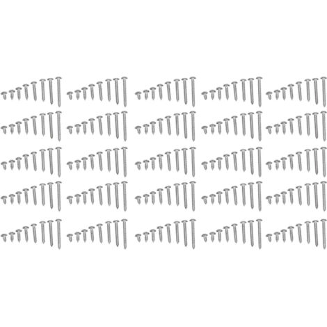 200 Vis à bois autoperceuses en acier inoxydable 304, tête fraisée cruciforme, kit de 200 pièces pour panneaux (1/5)