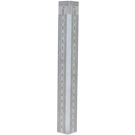 Règle en acier inoxydable 90° pour traçage précis 0‑180mm, outil menuiserie (1/5)