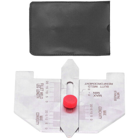 Jauge de Contrôle de Soudure en Acier Inoxydable, Outil de Mesure Automatique de Hauteur de Soudure d'Angle, Gamme de 20mm (1/5)