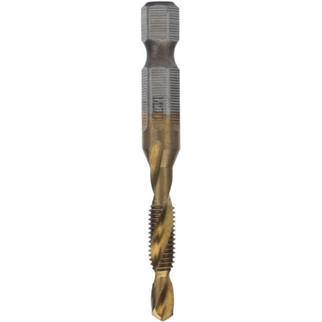 Forets à tarauder hexagonale revêtus titane M5 pour bois, vis métriques (1/5)